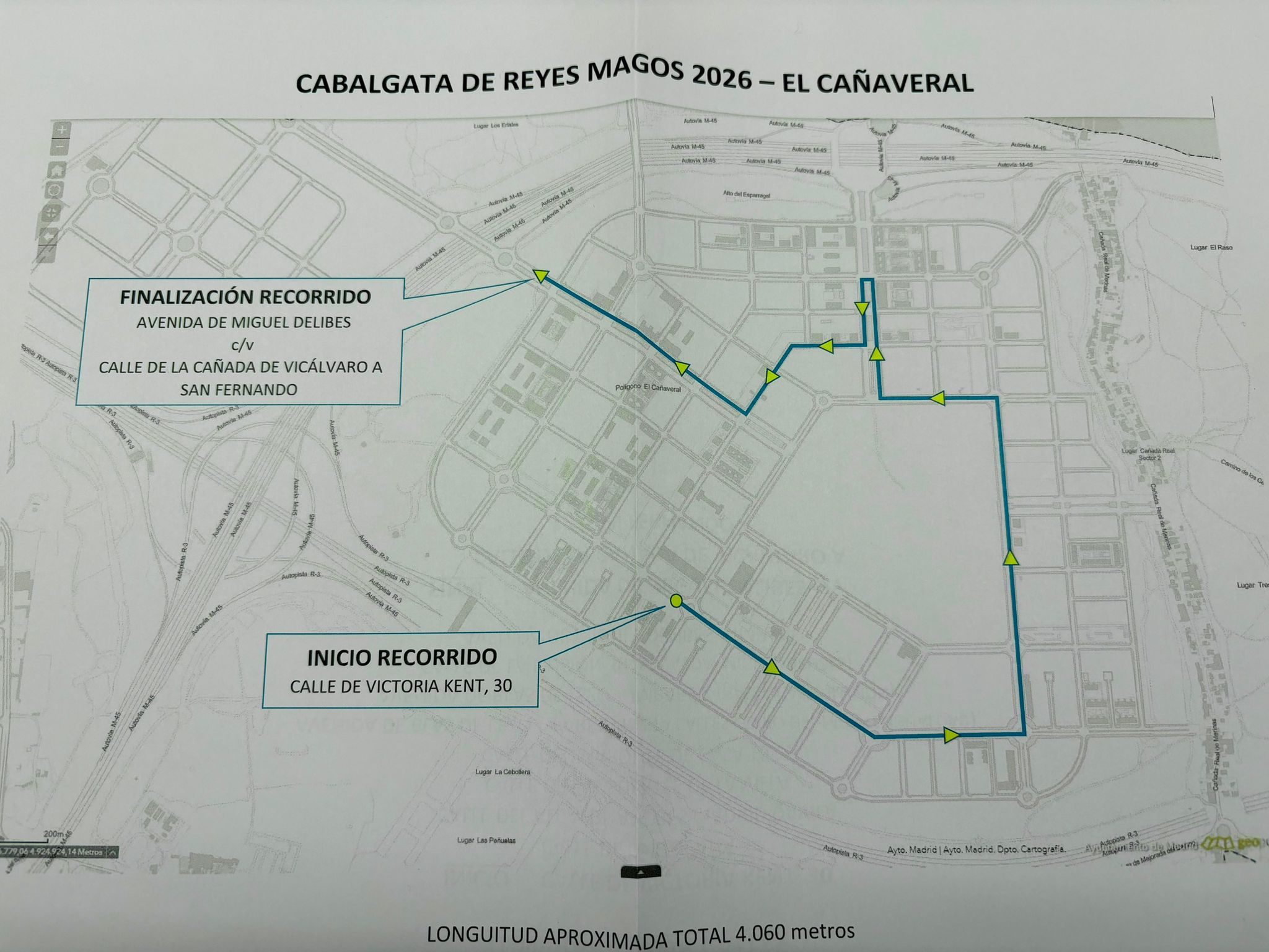 Recorrido Cabalgata El Cañaveral